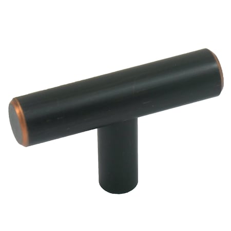 Laurey Steel T-Bar Knob, Oil Rubbed Bronze, 2" 87966